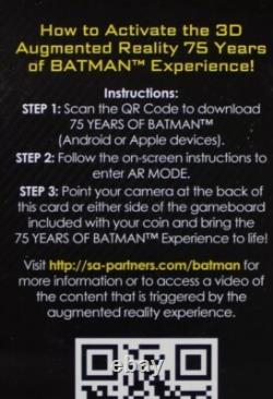 Scarce BATMAN 75th ANNIVERSARY 2014 NIUE 2oz. 999 SILVER COIN $5 NEW