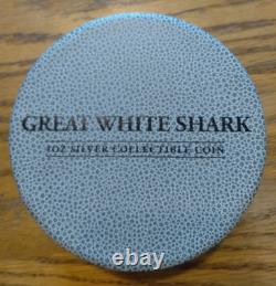 Shark Week - 1 oz Silver New Zealand Mint - 2012 Great White Shark OGP with COA