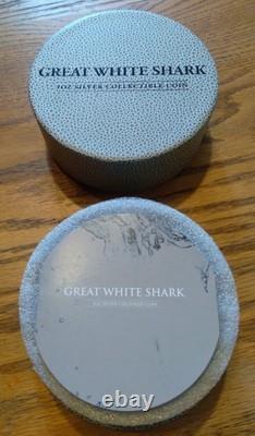 Shark Week - 1 oz Silver New Zealand Mint - 2012 Great White Shark OGP with COA