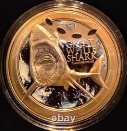 Shark Week - 1 oz Silver New Zealand Mint - 2012 Great White Shark OGP with COA