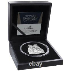 Snowspeeder Star Wars 3oz Silver Coin 2023 Niue