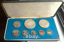 Solomon 1983 Independence Mint Box Set of 8 Coins, With Silver Coin. Proof