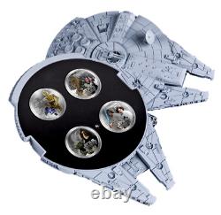 Star Wars Millennium Falcon Fine Silver Coin Set from the New Zealand Mint New