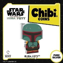 Star Wars The Book of Boba FettT Boba FettT 1oz Silver Chibi Coin