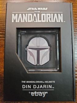 Star Wars The Mandalorian 1oz Silver Coin Din Djarin Box Is COA New Zealand Mint