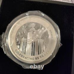 Superman 85th Anniversary 3 OZ. 999 Silver New Zealand Coin