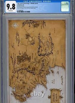 THE LORD OF THE RINGS MIDDLE EARTH 35g PREMIUM SILVER FOIL CGC CERTIFIED 9.8 FR