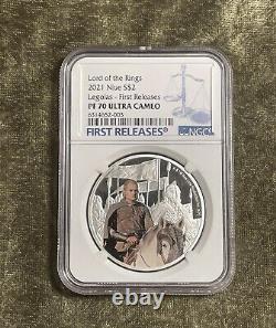 The Lord of the Rings 2021 $2 Legolas Coin-NGC FIRST RELEASES PF70 ULTRA CAMEO