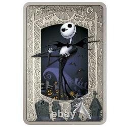 The Nightmare Before Christmas Jack Skellington 1 Oz Silver Coin $2 Niue Mint