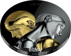 Tokelau 3 oz ROBOTS V1 NEXT EVOLUTION Love $20 Silver Coin 2021 Obsidian Proof