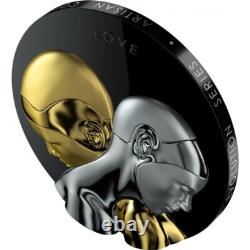 Tokelau 3 oz ROBOTS V1 NEXT EVOLUTION Love $20 Silver Coin 2021 Obsidian Proof