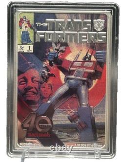 Transformers 40 Yrs 2024 1oz Silver Poster Coin #203 / 1,984