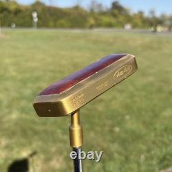 Vintage LH Loy-Mac Silver Special Wood-Brass Putter 34¼ New Zealand Left Hand