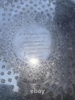Vintage Sterlin Silver 1886 Slaver Tray M. S Steinson Christchurch, New Zealand