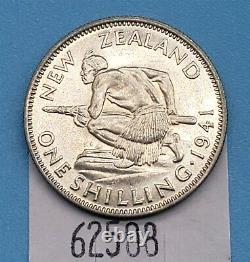 WPCoins 1941 New Zealand Shilling UNC+