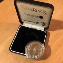 03 NOUVELLE-ZÉLANDE ÉLISABETH II SEIGNEUR DES ANNEAUX PIÈCE EN ARGENT PROOF Coffret de Collection