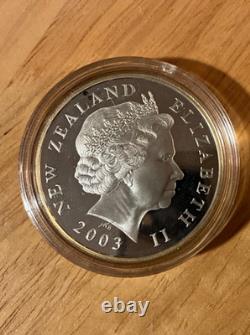 03 NOUVELLE-ZÉLANDE ÉLISABETH II SEIGNEUR DES ANNEAUX PIÈCE EN ARGENT PROOF Coffret de Collection