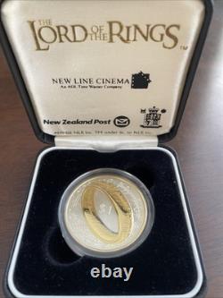 03 NOUVELLE-ZÉLANDE ÉLISABETH II SEIGNEUR DES ANNEAUX PIÈCE EN ARGENT PROOF Coffret de collection