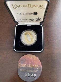 03 NOUVELLE-ZÉLANDE ÉLISABETH II SEIGNEUR DES ANNEAUX PIÈCE EN ARGENT PROOF Coffret de collection