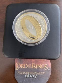 03 NOUVELLE-ZÉLANDE ÉLISABETH II SEIGNEUR DES ANNEAUX PIÈCE EN ARGENT PROOF Coffret de collection