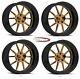 18 Pro Wheels Rims Drag Line Billet Forged Custom Staggered Touring Bronze