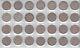 1933-1965 Shilling Coin Set New Zealand Nz Comprend Des Pièces D'argent