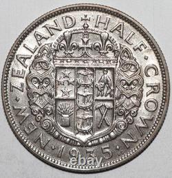 1935 Nouvelle-Zélande Demi Couronne AU (FC34)