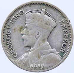 1936 NOUVELLE-ZÉLANDE Sixpence Argent Royaume-Uni Grande-Bretagne Roi George V Monnaie i119301