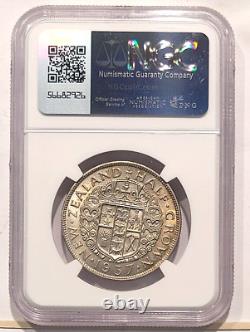 1937 Nouvelle-Zélande 1/2 Couronne Notée MS 63 par NGC