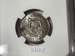 1942 Nouvelle-Zélande 1 Shilling NGC AU 58 Variété du Dos Cassé