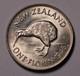 1946 Nouvelle-z&eacute;lande Nz Florin En Argent George Vi Km#10 Au/unc Monnaie
