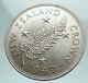 1949 New Zeland Silver Fern Plant Crown Coin Sous Le Roi Britannique George Vi I80168