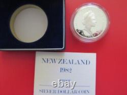 1974 -1984 Nouvelle-Zélande 10 x Dollars épreuves en argent