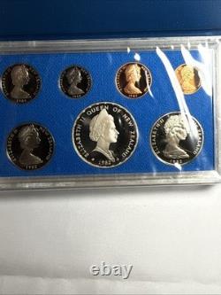 1982 NOUVELLE-ZÉLANDE ENSEMBLE DE PREUVE 1 Pièce de Dollar en Argent (SC1225-042) Takahe