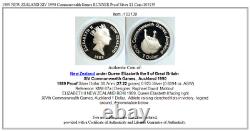 1989 Nouvelle-zelande XIV Jeux Du Commonwealth 1990 Runner Proof Silver $1 Coin I103139