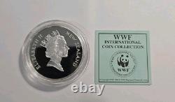 1997 Nouvelle-Zélande 5 $ Argent WWF Préserver la nature. 925 Proof Saddleback