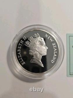 1997 Nouvelle-Zélande 5 $ Argent WWF Préserver la nature. 925 Proof Saddleback