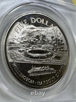1999 Nouvelle-Zélande 5 $ Wellington argent proof classé PR 68 DCAM par ANACS