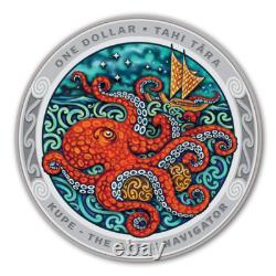 2 X 1 Dollar Kupe Le Grand Navigateur Ensemble Nouvelle-Zélande 2 X 1 Oz Argent PP 2019