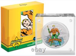 2 pc 2020 Niue 60e Justice League Aquaman et Martian Manhunter DC JLA