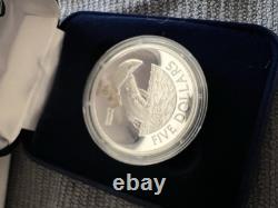 2002 Nouvelle-Zélande 5 Dollars Argent Épreuve Dauphin de Hector