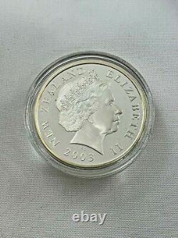 2003 Le Seigneur Des Anneaux $1,925 Sterling Silver Proof Nouvelle-zélande Post