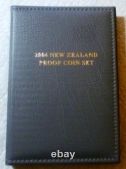2004 NOUVELLE-ZÉLANDE OFFICIEL SET DE PREUVE (7) avec SILVER CHATHAM ISL. TAIKO 5 $ RARE