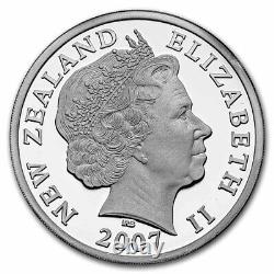 2007 Nouvelle-zélande $5 Tuatara Silver Proof Sku#60551