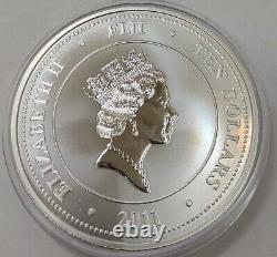 2011 Nouvelle-Zélande Fidji Taku Dix Dollars. 999 5oz Pièce en Argent ! État Bu+++