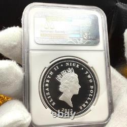 2012 1 oz Niue, pièce en argent 999 Poisson Koi chinois colorisé PF70UC 1 sur 84 Monnaie