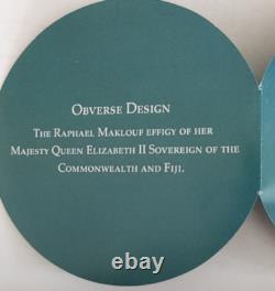 2012 FIJI 2$ Double TAKU Tortue et Bébé Unique en Case Dorée 24K avec Certificat d'Authenticité