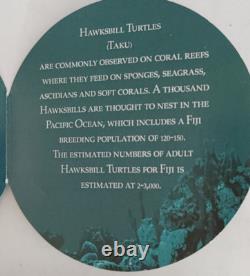 2012 FIJI 2$ Double TAKU Tortue et Bébé Unique en Case Dorée 24K avec Certificat d'Authenticité