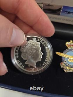 2012 Nouvelle-Zélande 1 $ Argent. 999 Monnaie de preuve 75e anniversaire de la Royal Air Force
