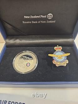 2012 Nouvelle-Zélande 1 $ Argent. 999 Monnaie de preuve 75e anniversaire de la Royal Air Force